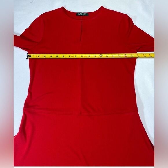 Ralph Lauren Classy Tunic in Deep Red Size Small - Picture 9 of 10